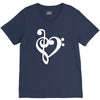 musik notes V-Neck Tee