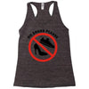 take off your shoes Racerback Tank