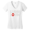 llama lovin' lover Women's V-Neck T-Shirt