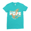 We Have This Hope As an Anchor Uterine-Endometrial Cancer Awareness Ladies Fitted T-Shirt