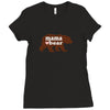 Mama love bear Ladies Fitted T-Shirt