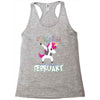 Born Unicorns-Born February Racerback Tank