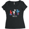 4th of July Women's Triblend Scoop T-shirt