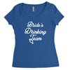 bride's drinking team diamond ring bachelorette Women's Triblend Scoop T-shirt