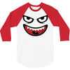 monstre visage 3/4 Sleeve Shirt