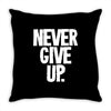 never give up 2 Throw Pillow