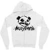 angry panda Zipper Hoodie