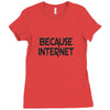 because internet girls Ladies Fitted T-Shirt