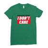 Breaking News i Don't Care Ladies Fitted T-Shirt