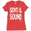 senti il sound marco mengoni Ladies Fitted T-Shirt