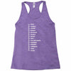 beard length chart Racerback Tank