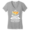 I Am Pizza Actually In A Very Commited Relationship Women's V-Neck T-Shirt