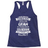 Super Cool Gran Of A Freaking Awesome Grandson Racerback Tank