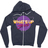 what's up jerks Zipper Hoodie