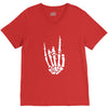 skeleton hand V-Neck Tee