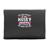 if my husky could talk Accessory Pouches