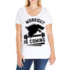 round neck half sleeves Ladies Curvy T-Shirt