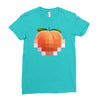 peach t Ladies Fitted T-Shirt