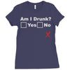 am i drunk Ladies Fitted T-Shirt