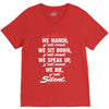 blk power V-Neck Tee
