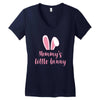 Mommy's Little Bunny Easter Themed Women's V-Neck T-Shirt