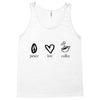 peace love coffee Tank Top