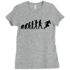 evolution of a rugby player t shirt top all black mens Ladies Fitted T-Shirt