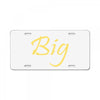 big License Plate