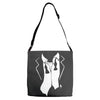 tuxedo after party Adjustable Strap Totes