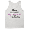 Dear Parents Tag You're It Love Teachers Women's Tank Top