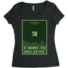 buried believer Women's Triblend Scoop T-shirt