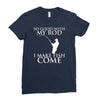 so good with my rod i make fish come Ladies Fitted T-Shirt