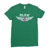 angel wing believe breast cancer Ladies Fitted T-Shirt