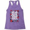 Women's March Hear Our Voice Racerback Tank