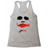 visage joker yeux ferm&eacute;s Racerback Tank