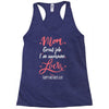 Mom Great Job I'm Awesome Love Happy Mother's Day Racerback Tank
