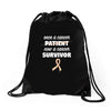 Once a Cancer Patient Now a Cancer Survivor Drawstring Bags