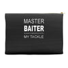 master baiter funny fishing t shirt mens Accessory Pouches