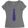 Anchor Tie Women's Triblend Scoop T-shirt