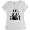 eat sleep hog hunt Women's Triblend Scoop T-shirt