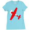 pilot flieger airplane flugzeug extra300 rc flyer Ladies Fitted T-Shirt