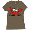 old and crabby Ladies Fitted T-Shirt