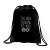 I'VE BEEN THINKING TOO MUCH Drawstring Bags