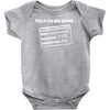 gun permit second amendment Baby Onesie
