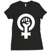 feminist human rights justice activist Ladies Fitted T-Shirt