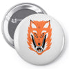 cursed fox Pin-back button