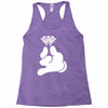 cartoon hands holding diamond Racerback Tank