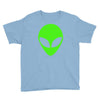 uomo alieno ufo stampa verde fluo divertente mitiche Youth Tee