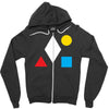 clean bandit shapes geometric Zipper Hoodie