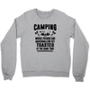 Camping Where Friends And Marshmallow Get Toasted At The Same Time Crewneck Sweatshirt